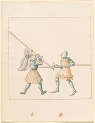 Freydal, O Livro das Justas e Torneio do Imperador Maximiliano I: Combates a Pé (Jousts) (Volume III): Placa 147