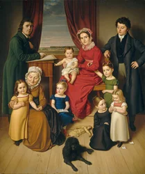 Um artista e sua família
