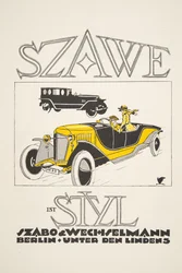 Anúncio para Szawe (Szabo & Wechselmann), de Styl, pub.1922 (pochoir print)