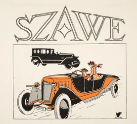 Anúncio de Szawe, de Styl, pub.1922 (impressão em pochoir)