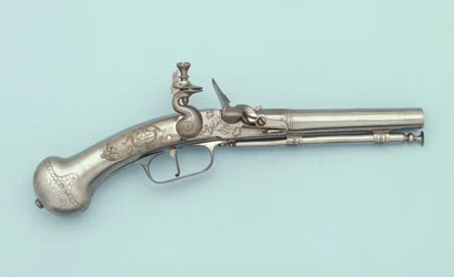 Uma pistola de pederneira toda de aço, Jan Cloeter a Grevenbroich, c.1660