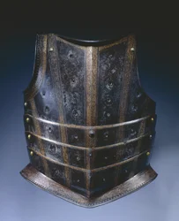 Peitoral da couraça do hussardo, c.1580 (aço gravado e dourado)