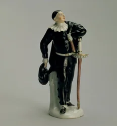 Capitão da série Commedia dellArte de Wenzel Neu (d.1774), para a fábrica Kloster-Veilsdorf, 1764-5 (porcelana)