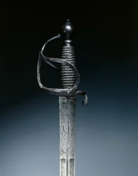 Espada de Cavalaria, c.1700-1730 (aço, cabo de arame)