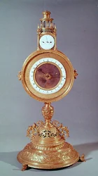 Relógio na forma de um ostensório pertencente ao Cardeal de Granvelle, Augsburg, 1564 (cobre dourado)