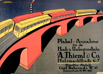 Ponto de confluência de caminhos de ferro elevados e subterrâneos