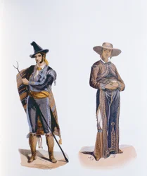 Figurinos dos habitantes do México e Vera Cruz