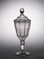 Covered Cup, Silesia, c.1725 (vidro)