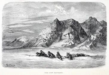 Deep Snow traveliing, pub. Londres 1874