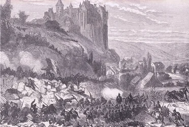 Defence of Chateaudun, Cassells History of the War between France and Germany publicado por Cassell and Company Limited, c.1890 (litho)