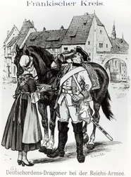 Dragão dos Cavaleiros Teutônicos em 1757