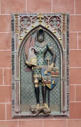 Efígie de Rudolph von Sachsenhausen (arenito policromado)