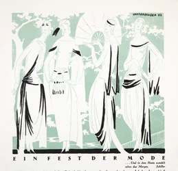 Ein Fest der Mode, de Styl, pub.1922 (impressão em pochoir)