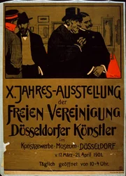 Exposição de artistas de Dusseldorf no Museu Kunstgewerbe, Dusseldorf