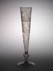 Flute Glass, início de 1600 (vidro)