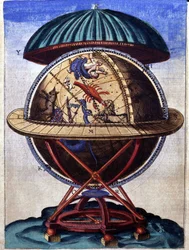 Globus magnus oricalchicus in "Astronomiae instituatae machanicia" de Tycho Brahe (1546 - 1601), Wandsbeck