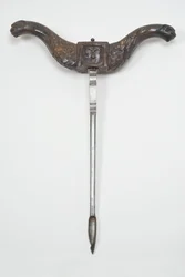 Trado manipulado, c.1600 (pera e aço) (ver também 701075-6)