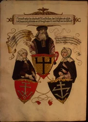 Clara Widolf e Elisabeth Gfattermann, do livro de honra Geheim do sexo Fuggerschen