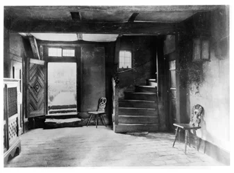 Interior da casa de Johann Sebastian Bachs (1685-1750)