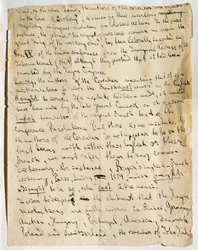 Página de manuscrito de artigo de Karl Marx, no jornal International Herald, publicado em 25 de janeiro