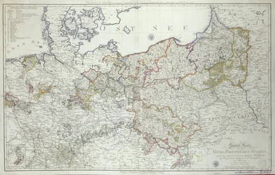 Mapa dos Estados prussianos em 1799