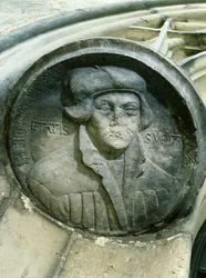 Martin Luther aos 57 anos com a Luther Rose, C16 (alívio)