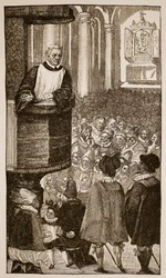 Martinho Lutero pregando, c.1517
