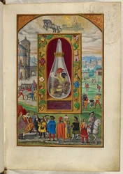 Sra. Harley 3469, f.26 Dragão de três cabeças em frasco, o Quarto Tratado, de 
