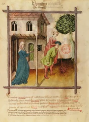 MS 9333 fol.96v Man Vómitos, de Tacuinum saudável