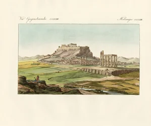 Nova Atenas sobre as cinzas da antiga (gravura colorida)