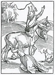 De grande repercussão, procedynge of small occasyon, ilustração da tradução inglesa de Alexander Barclay de &39;The Ship of Fools&39;, de uma edição publicada em 1874