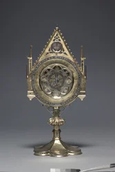 Ostensório com "Patena de São Bernardo", Baixa Saxônia (prata e prata dourada)