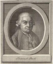 Retrato de Carl Philipp Emanuel Bach (1714-88)