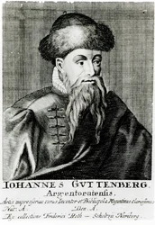 Retrato de Johannes Gutenberg