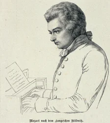 Retrato de Wolfgang Amadeus Mozart (1756-91)