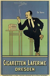 Poster publicidade cigarros Laferme