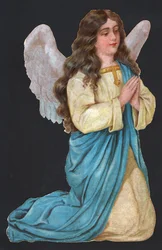 Anjo orando. cerca de 1900 (impressão)