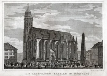 Santa Maria de Würzburg. (gravura, ca. 1850)