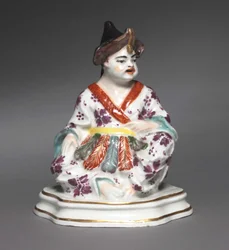 Figura chinesa sentada, fabricante Meissen Porcelain Factory, c.1730