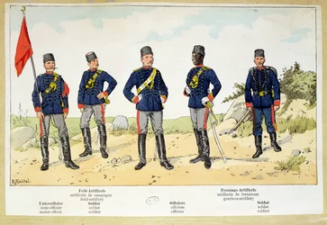 Soldados do exército turco, c.1900