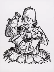 Santo António (1195-1231) de &39;Liber Chronicarum&39; por Hartmann Schedel (1440-1514) 1493