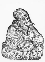 São Nicolo Perot, de &39;Liber Chronicarum&39; por Hartmann Schedel (1440-1514) 1493