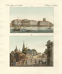 Objectos estranhos da Rússia (gravura a cores)