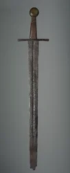 Espada, c.1350 (substituições de ferro, punho de madeira e punho de latão)