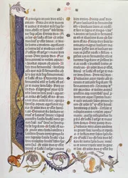 A Bíblia de 36 linhas, impressa por Gutenberg (vellum)