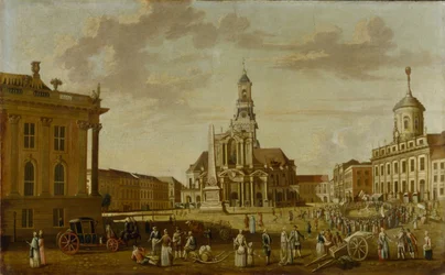 O Alter Markt com a Igreja de São Nicolau e a Câmara Municipal, 1771