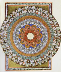 O Coro de Anjos. Miniatura de Liber Scivias de Hildegard de Bingen, c.1175 (aguarela sobre pergaminho)