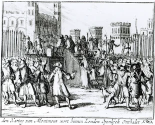A execução do Duque de Monmouth e Buccleuch (1649-85) (gravura)