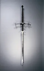 Espada de duas mãos com lâmina flamboyant, 1550-1600