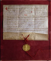 Empreendimento do imperador Frederico II (1194-1250) para fornecer ao rei Luís IX (1214-70) cavalos, armas e provisões para a Sétima Cruzada, 1246